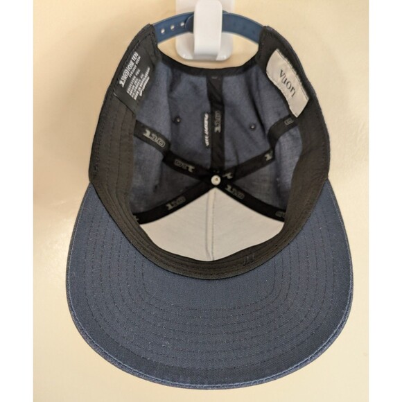 Vuori V1 Wordmark Hat Snap Back Cap Navy Blue One Ten Flex Fit Tech - Picture 2 of 6